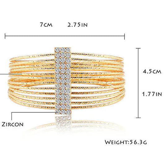 Luxor Crystal Bangles 12 Of Them Together